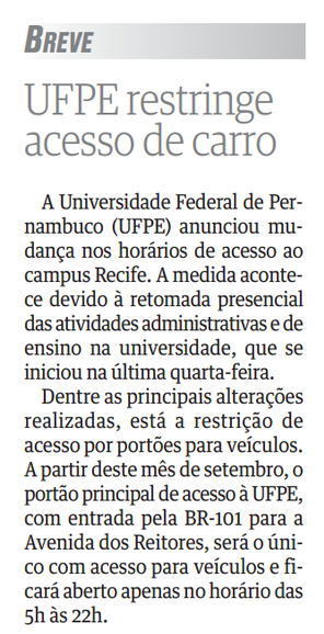Folha de Pernambuco Cotidiano 03.09.21