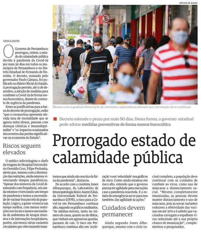 Folha de Pernambuco Cotidiano 16.09.2021
